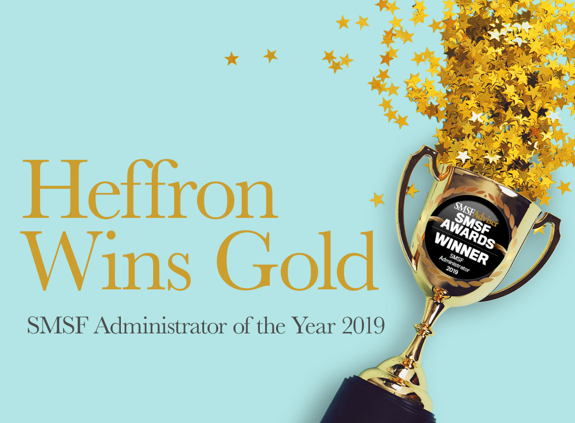 Heffron has been awarded the SMSF Adviser – SMSF Administrator of the Year 2019
